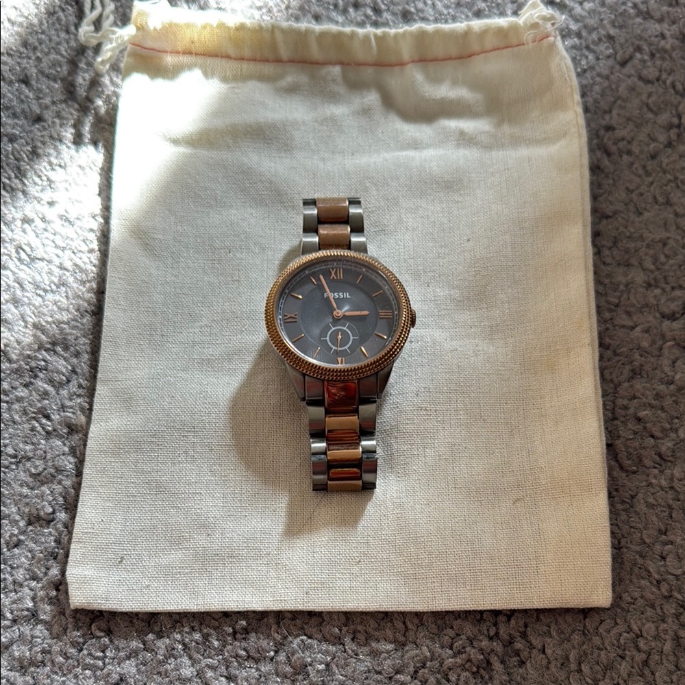 Fossil Two-Tone Stainless Steel Watch